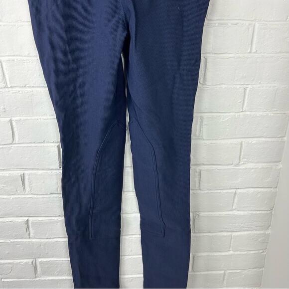 American Apparel Navy High Rise Ribbed Riding Pants Size S - Picture 11 of 12
